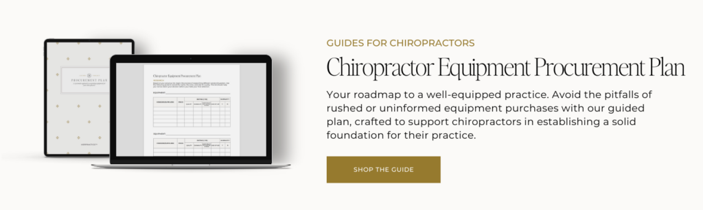 choosing chiropractic equipment