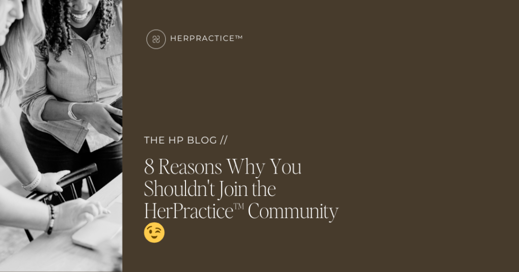 HerPractice community benefits for chiropractors